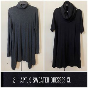 2 -  Apt 9 Sweater Dresses - XL